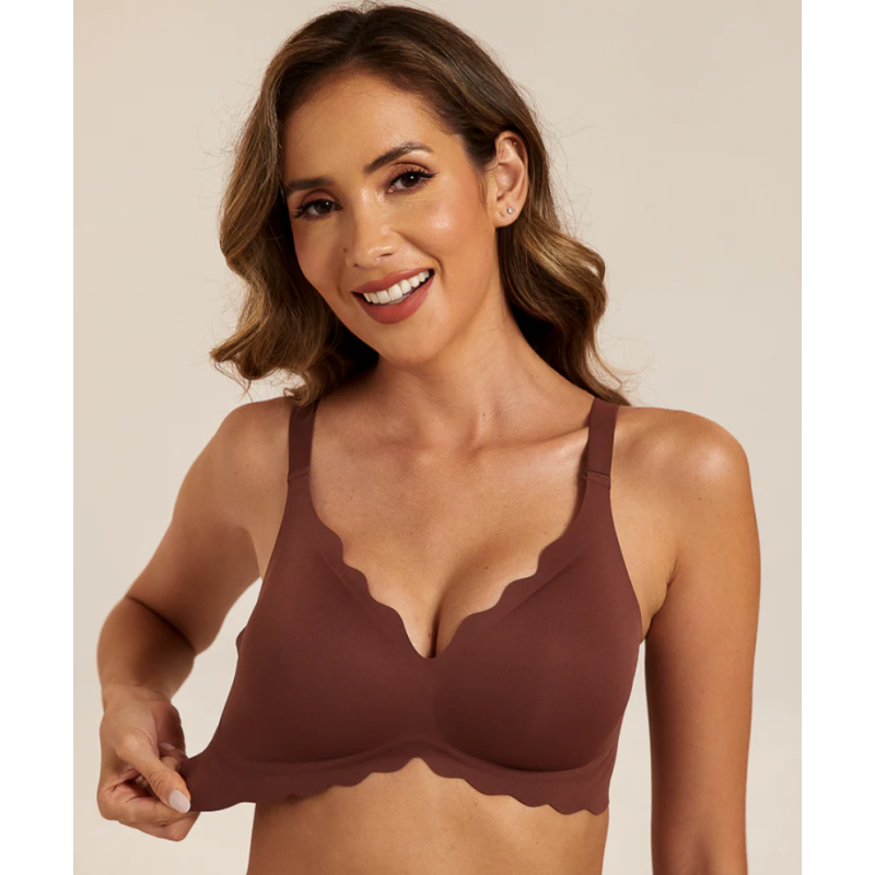 Femifemme Bra SoftScallop Full Coverage Velvet Chocolate
