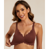 Femifemme Bra SoftScallop Full Coverage Velvet Chocolate