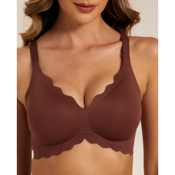 Femifemme Bra SoftScallop Full Coverage Velvet Chocolate