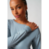 SKINY Night Shirt w. Long Sleevers 080775 Sterling Blue