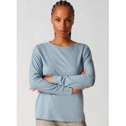SKINY Night Shirt w. Long Sleevers 080775 Sterling Blue