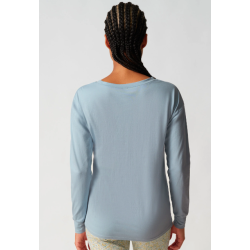 SKINY Night Shirt w. Long Sleevers 080775 Sterling Blue