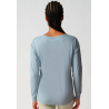SKINY Night Shirt w. Long Sleevers 080775 Sterling Blue
