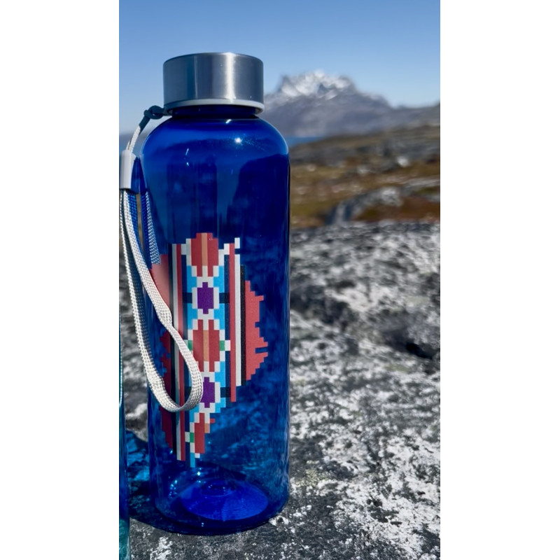 My Story Greenland - Water Bottle w. Greenland 500ml Blue