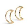 Enamel Hoops Moon Medium E486GB Gold Plated