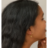 Enamel Hoops Moon Medium E486GB Gold Plated