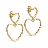 Enamel Earrings Organic Lovelink E487GB Gold Plated