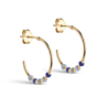 Enamel Lola Hoops Large E494GB Earthtone