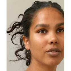 Enamel Lola Hoops Large E494GB Earthtone