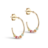 Enamel Lola Hoops Large E494GB Rainbow