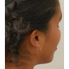 Enamel Lola Hoops Small E495GB Earthtone