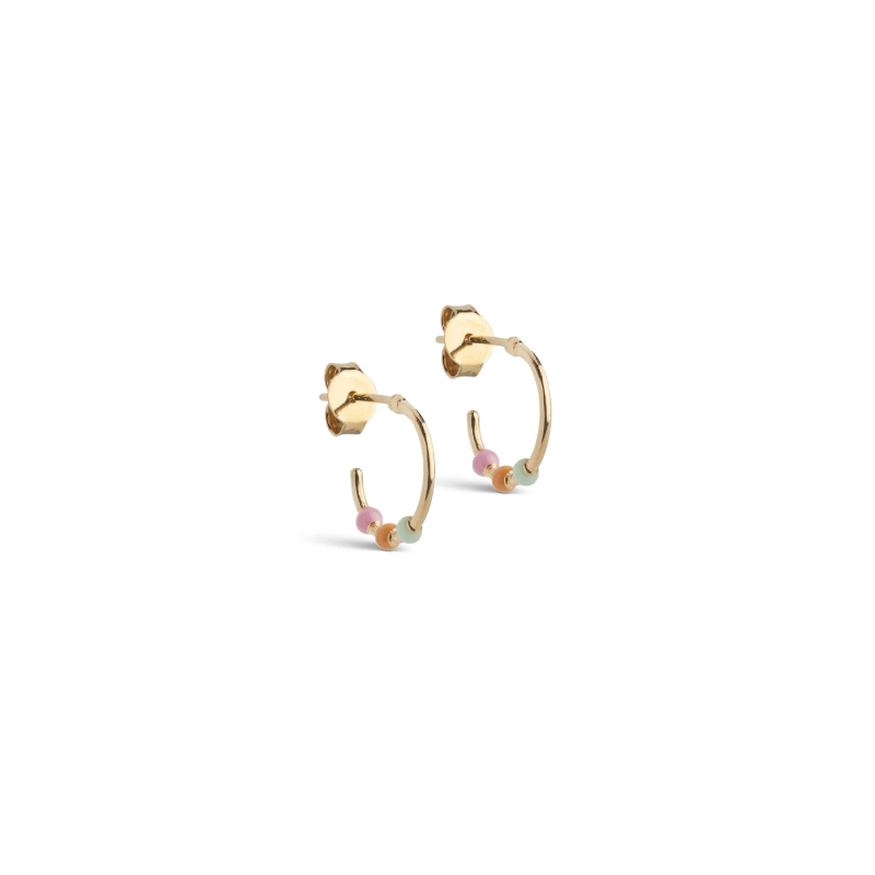 Enamel Lola Hoops Small E495GB Rainbow