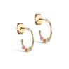 Enamel Lola Hoops Small E495GB Rainbow