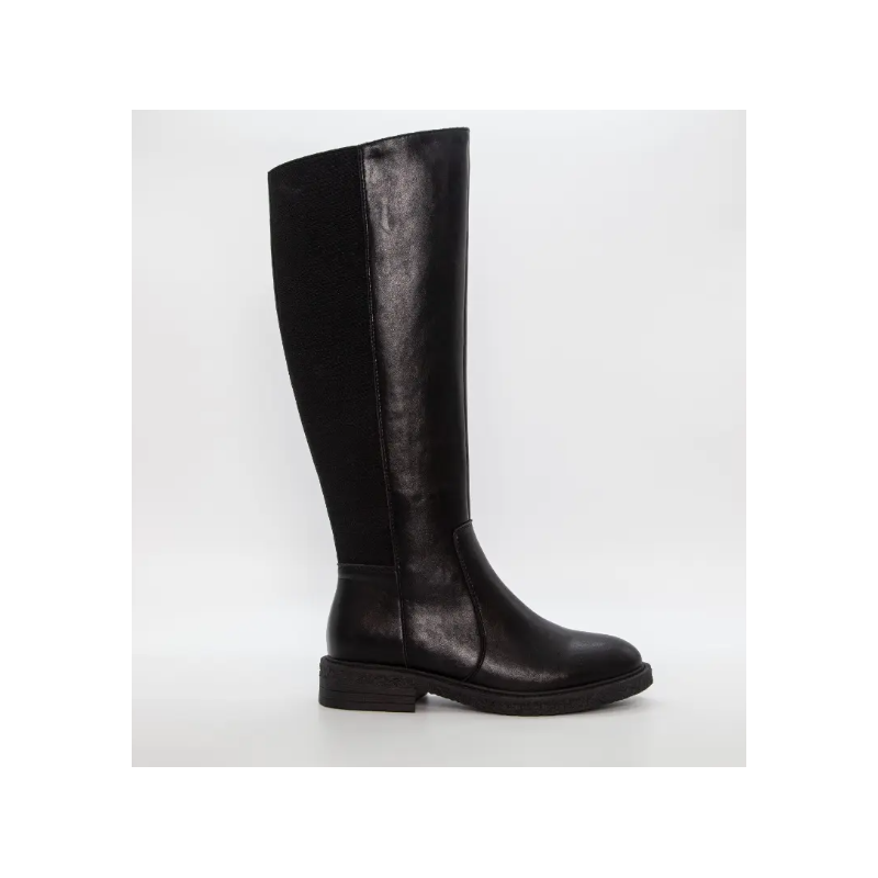 Duffy Long Leather Boots 75-32051 Black