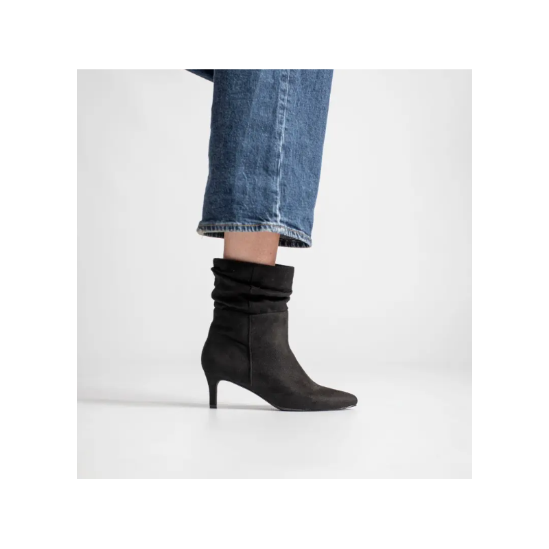 Duffy Short High Heel Boots 97-21418 Black