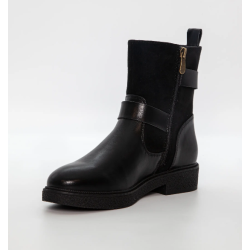 Duffy Short Biker Boots 94-03052 Black