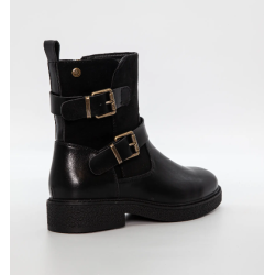 Duffy Short Biker Boots 94-03052 Black