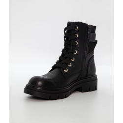 Duffy Short Boots 94-01168 Black w. Gold