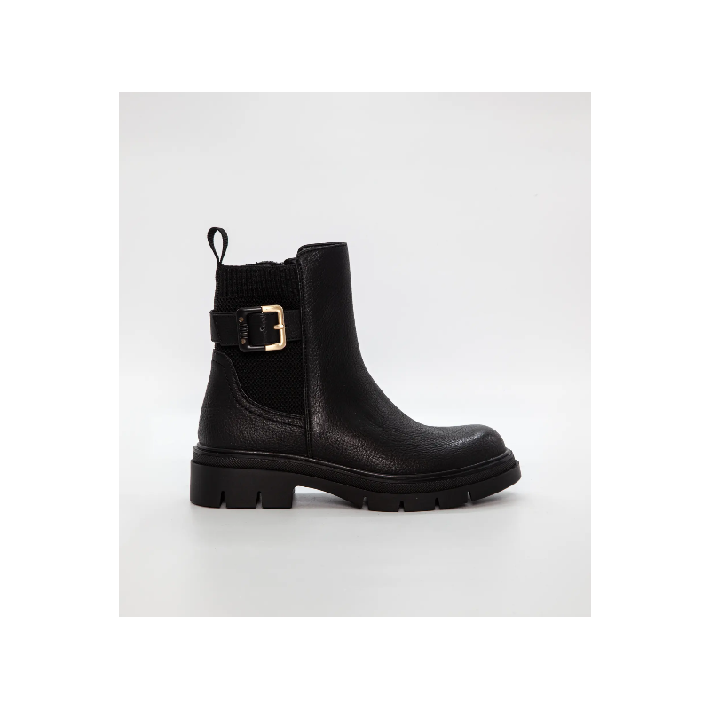 Duffy Short Boots 94-01170 Black w. Gold
