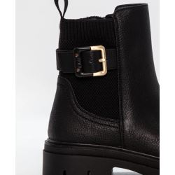 Duffy Short Boots 94-01170 Black w. Gold