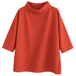 6'am Jobina Riff Blouse Tobacco