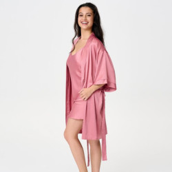 LingaDore Daily Kimono 1400KM 12 Dusty Rose