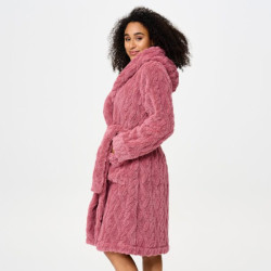 LingaDore Fleece Robe 8603 95 Dusty Rose