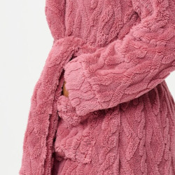 LingaDore Fleece Robe 8603 95 Dusty Rose