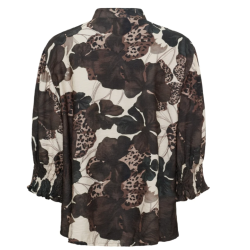 Marta Du Château Melisande Shirt 7527 Brown Flower
