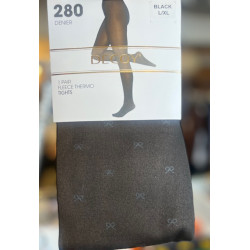 Decoy Fleece Tights 280den 16959 1151 Black w. Bow