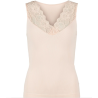 Tim & Simonsen Belen Rib V-Lace Top Cipria/Sand