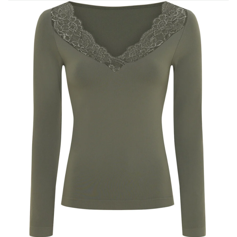 Tim & Simonsen Belen V-Lace LS H5-631 Oliva