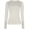 Tim & Simonsen Nancy Blouse Lacechest LS H5-18613 Ivory