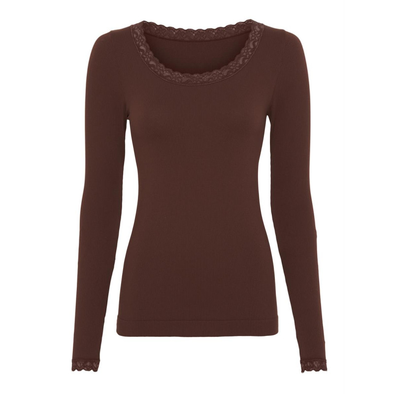 Tim & Simonsen Frida T-Shirt LS TS1ML630X Plus+ Choccolato