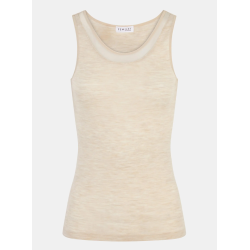 Femilet Juliana Tank Top FN1582 02Y 100% Merino Wool Heather Nude