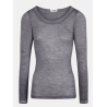 Femilet Juliana Blouse 100% Merino Wool LS FN1584 0DH Grey Melange