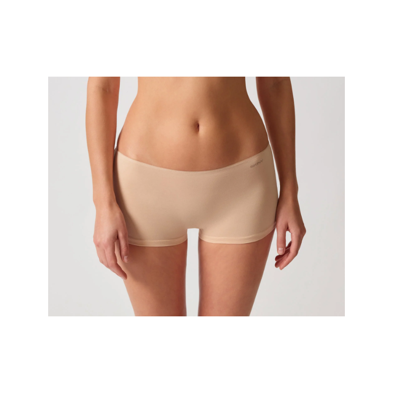 SKINY Boyleg Shorts 2-Pack Cotton Stretch 087081 2409 Beige