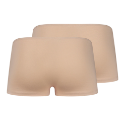 SKINY Boyleg Shorts 2-Pack Cotton Stretch 087081 2409 Beige