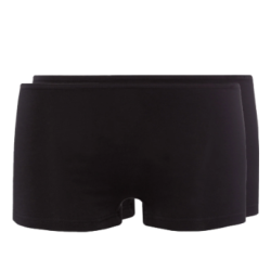 SKINY Boyleg Shorts 2-Pack Cotton Stretch 087081 7665 Black