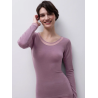 Femilet Juliana Blouse 100% Merino Wool LS FN1584 05C Hyacinth