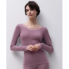 Femilet Juliana Blouse 100% Merino Wool LS FN1584 05C Hyacinth