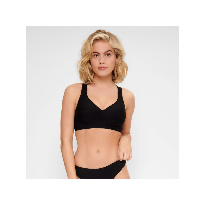 LingaDore Invisible Padded Soft Bra 1400P-1-02 Black
