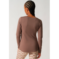 SKINY Night Shirt LS 087592  A126 Deep Taupe