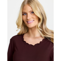 Damella Night Dress LS 69504 157 Chocola