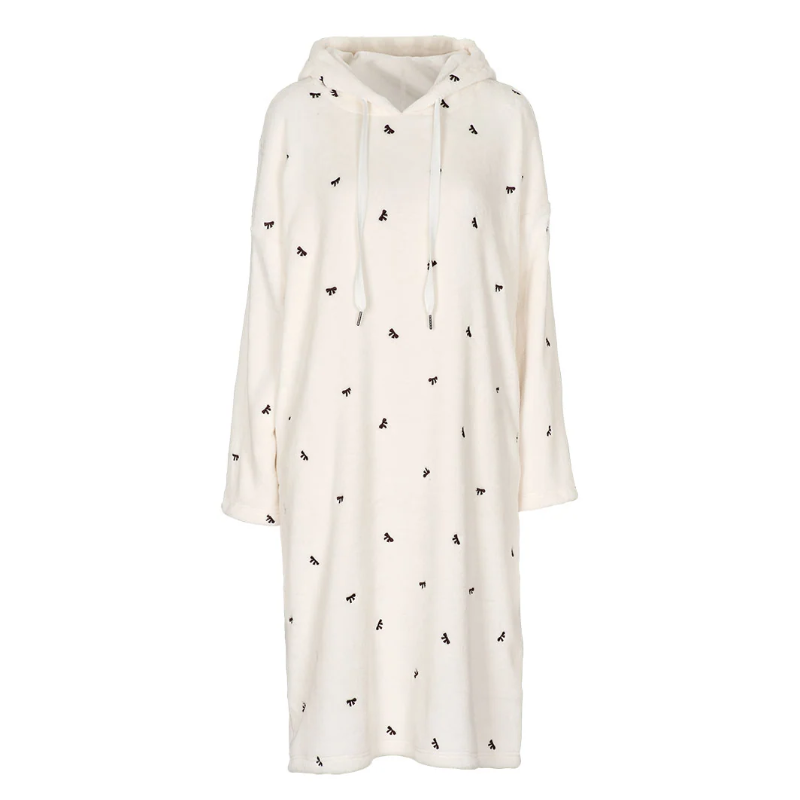 Missya Teddy Dress 14482 104 Ivory w. Emboderi