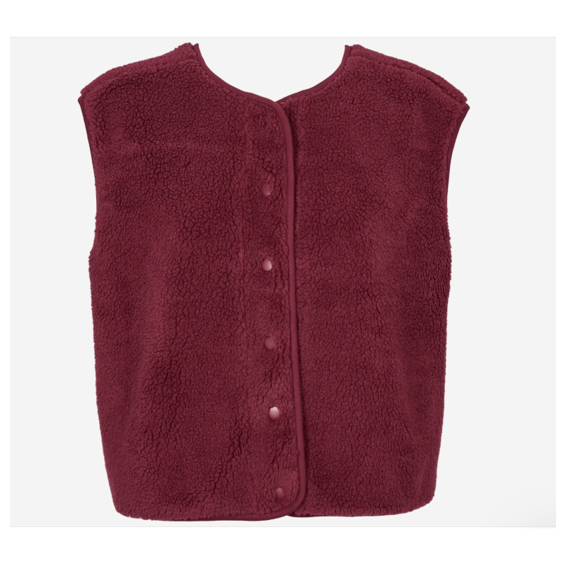 Missya Teddy Waistcoat 14661 076 Windsor Wine