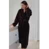 Missya Robe Cornflocker Fleece Long 12968 044 Dark Brown