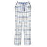 Missya Check Flannel Night Pants 14848 380 Clear Blue
