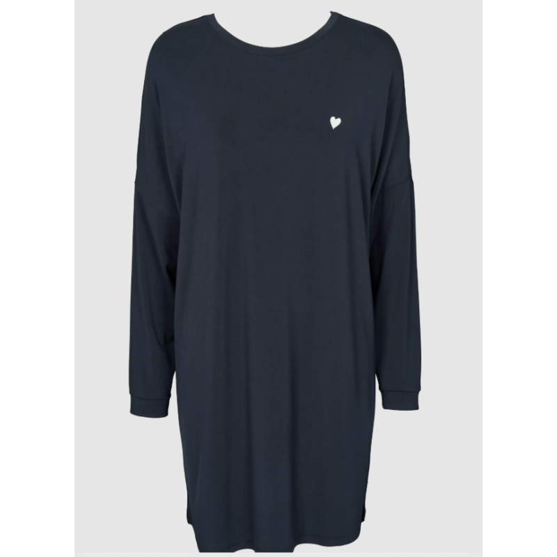 Missya Softness Nightshirt Ls. 14785 077 Blueberry Blue