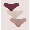 Missya Seamless String w/Lace 3-Pack 13534 076 Windsor Wine